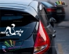 استیکر روی اتومبیل رود رانر میگ میگ Road Runner Mig Mig Car Sticker کد h1235