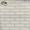 دیوارپوش فومی پشت چسبدار چینی طرح آجر سفید بند طلایی کد SA-01