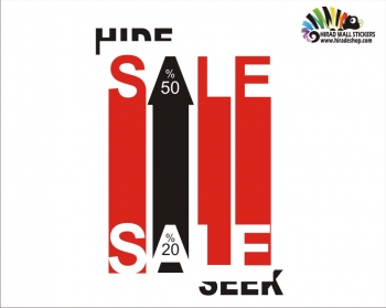 برچسب و استیکر حراج sale wallstickers کد h2284