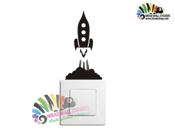 استیکر کلید پریز پرواز موشک Switches and Sockets wallstickersکد h2300