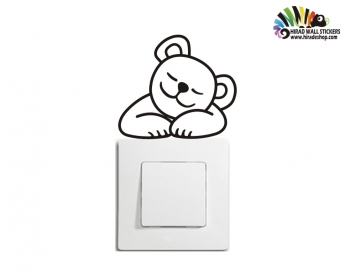استیکر کلید و پریز کوالاخوابیده koala wallstickersکد h2173