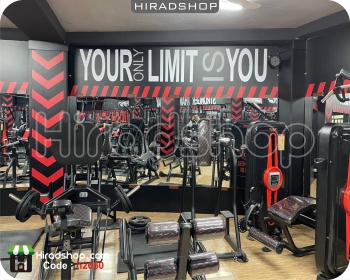 استیکر و برچسب دیواری جملات انگیزشی باشگاه بدنسازی تنها محدودیتت خودتی your only limit is you wallstickers کد h2660