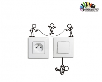 استیکر کلید و پریز بند بازی Switches and Sockets wallstickersکد h2237