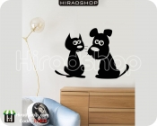 استیکر و برچسب دیواری پت شاپ petshop wallsticker  کدh1803