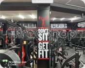 استیکر و برچسب بشگاه بدنسازیbody building wallstickers کد h2617