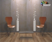  استیکر و برچسب دیواری برگ و حبابleaf and bubble کد h006