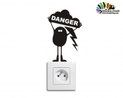 استیکر کلید و پریز danger Switches and Sockets wallstickersکد h2102