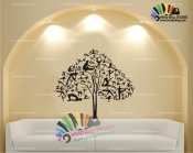 استیکر و برچسب دیواری درخت یوگا yoga tree کد h537