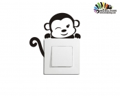 استیکر کلید و پریز میمون Switches and Sockets wallstickersکد h2256